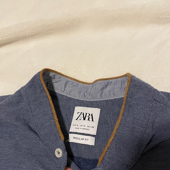 Zara button up long sleeve shirt with elbow patches - Picture 6 of 6